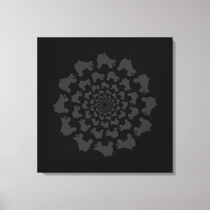 schaatsen cirkel canvas afdruk