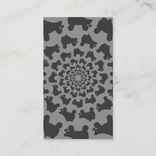 schaatsen cirkel visitekaartje (Voorkant)