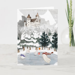 Schaatsen Feestdagen Kaart