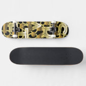 Schaatsen in Solid Gold Skateboard (Horizontaal)