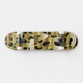 Schaatsen in Solid Gold Skateboard (Horizontaal)