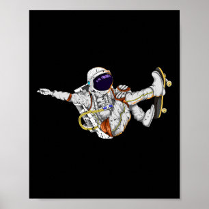Schaatsen Mannen Jongens Kinderen Cadeau Idee Astr Poster