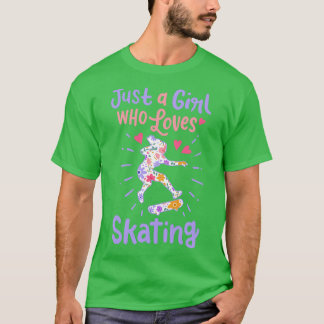 Schaatsen Meisje Skater T-shirt