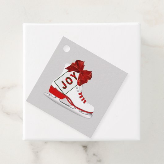 Schaatsen met kerstcadeaus met cadeau Cadeau Label (In situ)