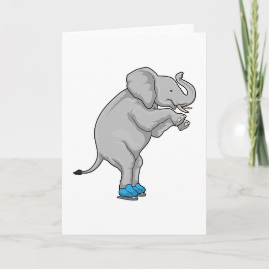 Schaatsen olifant Schaatsen Kaart (Voorkant)