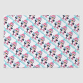 Schaatsen Penguin Kerstpapier Tissuepapier (Voorkant)