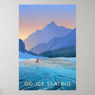 Schaatsen Reizen Poster