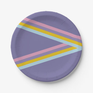 Schaatsen Retro Verjaardag Papieren Bordje