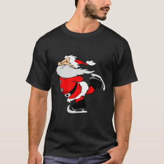 Schaatsen Sinterklaas Grappig Kerstcadeau T-shirt