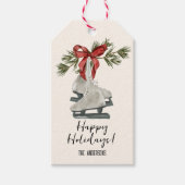  Schaatsen vakantie Cadeaulabel (Voorkant)