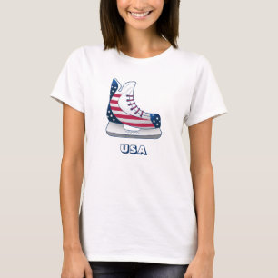 Schaatsen voor ijshockey in de VS T-shirt