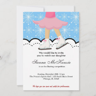 Schaatsen wedstrijd (blauw) kaart