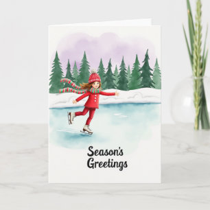 Schaatsen Winterkaart Kaart