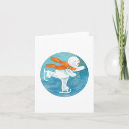 Schaatsende Sneeuwman