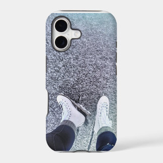 Schaatsende telefoonhoes
