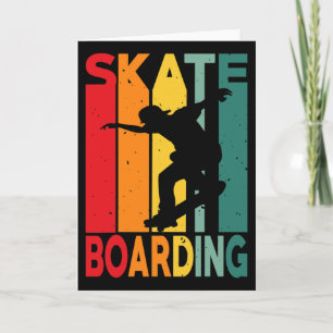 Schaatser Retro Vintage Design Skateboarden Kaart