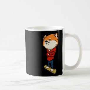 Schaatser Shi Inu - Grappige Skater Japanse Shibe Koffiemok