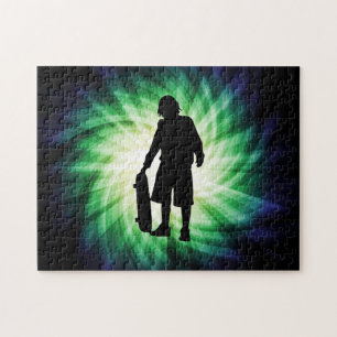 Schaatser; Skateboard Legpuzzel