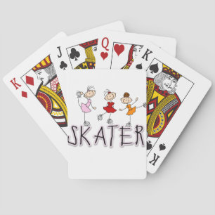 Schaatser T-shirts en Cadeaus Speelkaarten