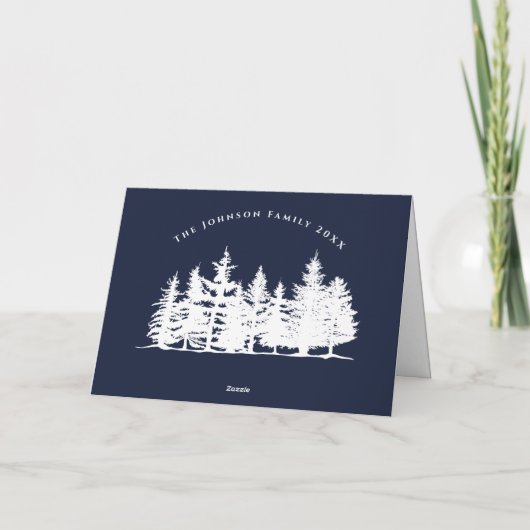 Schaatsers op een vijver Aquarel Winterlandschap Kaart (Achterkant)