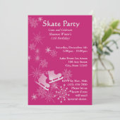 schaatsfeest kaart (Staand voorkant)