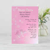 schaatsfeest kaart (Staand voorkant)