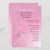 schaatsfeest kaart (Voorkant / Achterkant)