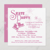 schaatsfeest kaart (Voorkant / Achterkant)