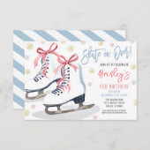 Schaatsfeest Uitnodiging (Voorkant / Achterkant)