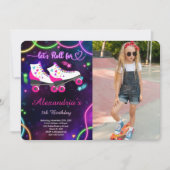 Schaatsfoto uitnodiging (Voorkant)