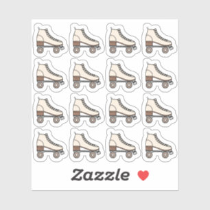 Schaatslaars Roller Fitness Oefenplanner Sticker