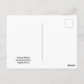 schaatspaar, briefkaart (Achterkant)