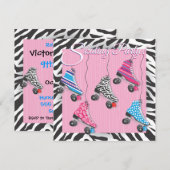 Schaatspartij Uitnodigingen (Voorkant / Achterkant)