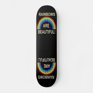Schaatsplanken Regenbogen Zijn Mooi Glitter Skateboard