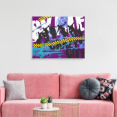 Schaatsstad Canvas Afdruk (Insitu (Woonkamer))