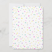 Schaatsuitnodiging, Verjaardagsuitnodiging Kaart (Achterkant)