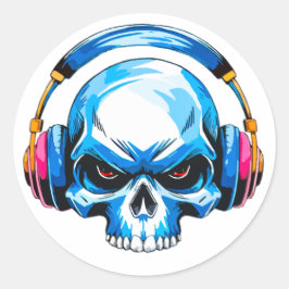 Schädel Ronde Sticker