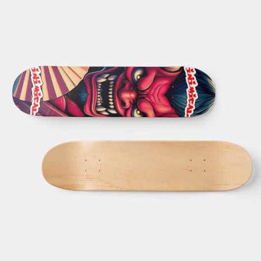 Schadelijke schade skateboard (Horizontaal)