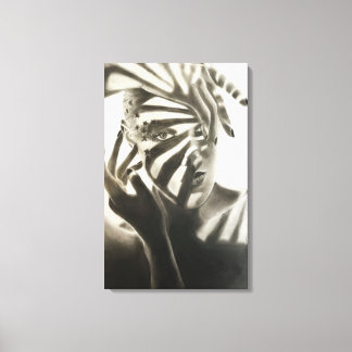 Schaduw aanraking canvas afdruk