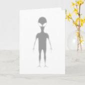 Schaduw Alien achtergrondkleur Kaart (Gele Bloem)