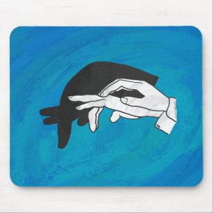 Schaduw Anteater op blauw Muismat