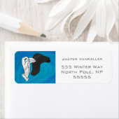 Schaduw Camel op blauw Etiket (Insitu)