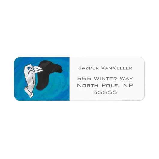 Schaduw Camel op blauw Etiket (Voorkant)