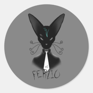 Schaduw: De stedelijke hitcat Ronde Sticker