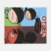 Schaduw Demon Invasion Blanket Fleece Deken (Voorkant (Horizontaal))