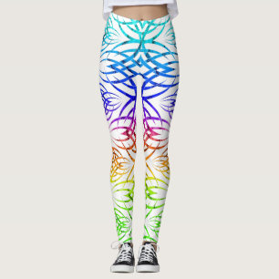 Schaduw Eclipse Behang ( Regenboog 2 ) Leggings