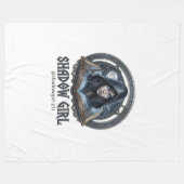 schaduw meisje fleece deken (Voorkant (Horizontaal))