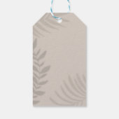 Schaduw Palm Tan Cadeaulabel (Achterkant)