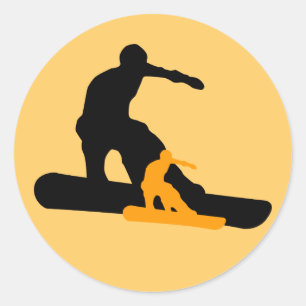 Schaduw. Ronde Sticker
