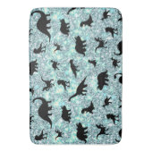 schaduw T-rex-dinosaurus op gradiëntsterrenstelsel Badmat (Voorkant Verticaal)